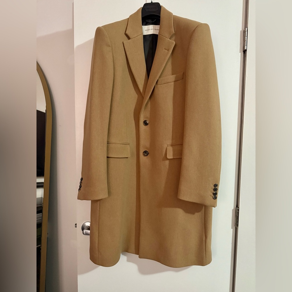 Dries Van Noten Camel Wool Coat